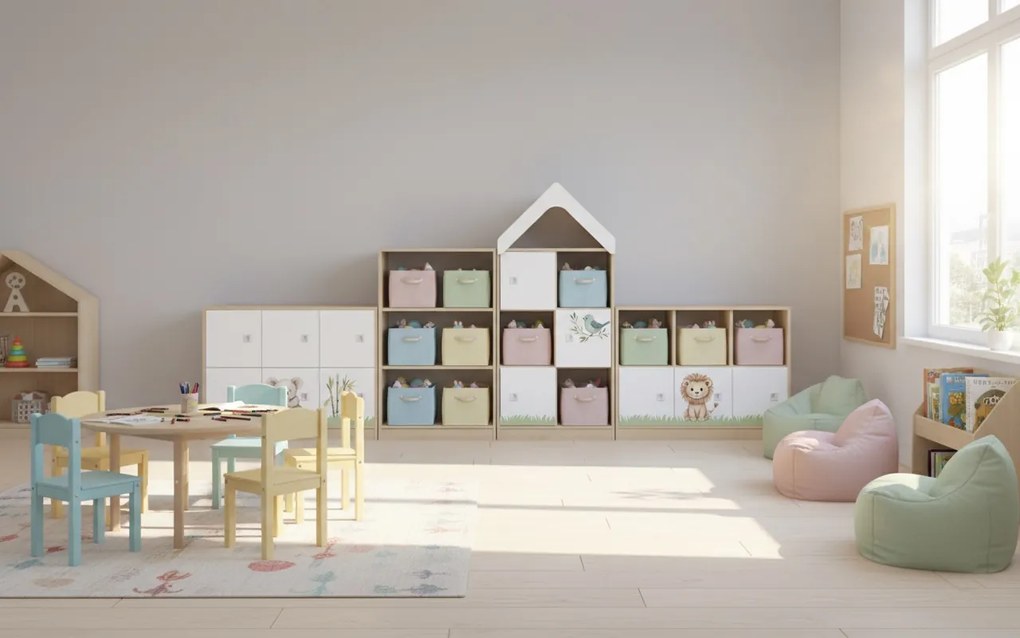 Meble edukacyjne dla dzieci - zestaw żłobkowo-przedszkolny Blox Nature 15