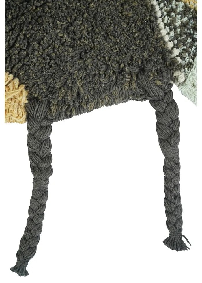 Żółty bawełniany dywan dziecięcy tkany ręcznie odpowiedni do prania 115x150 cm Bee – Lorena Canals
