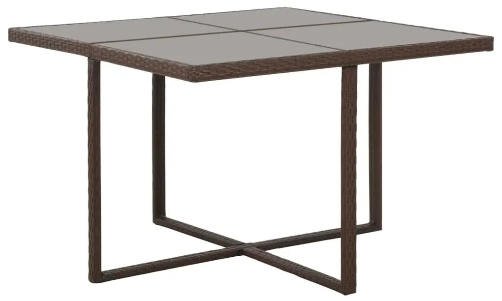 Brązowy 5-częściowy zestaw nowoczesnych mebli ogrodowych G7-S41