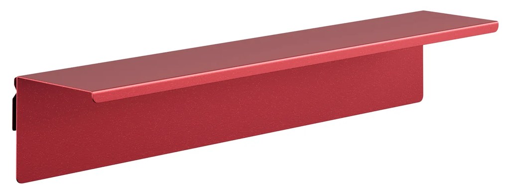 Półka wisząca metalowa czerwona, 700 mm: JOANNE Modern