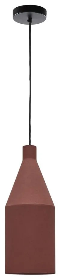 Lampa wisząca w kolorze terakoty z metalowym kloszem ø 15 cm Peralta – Kave Home
