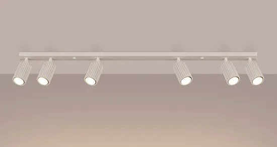 Beżowa sufitowa lampa karbowana - D304-Melson
