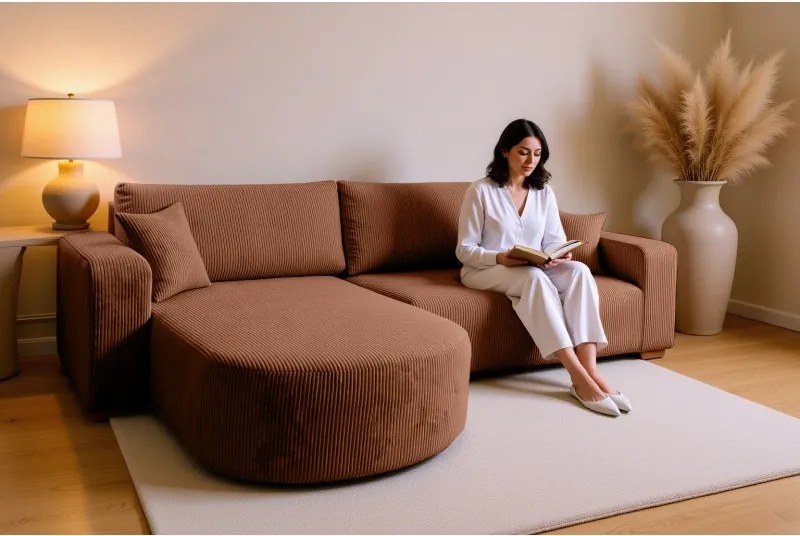 Narożnik BIS XL Uniwersalny z funkcją spania POSO 39 DomoHome