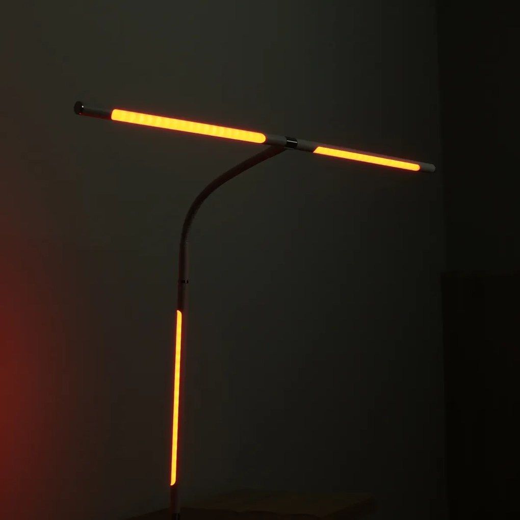 Lampa LED na biurko NOX z efektami RGBW, podstawa, pilot zdalnego sterowania