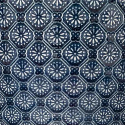 Doniczki ceramiczne, 3 sztuki, ze zdobieniami