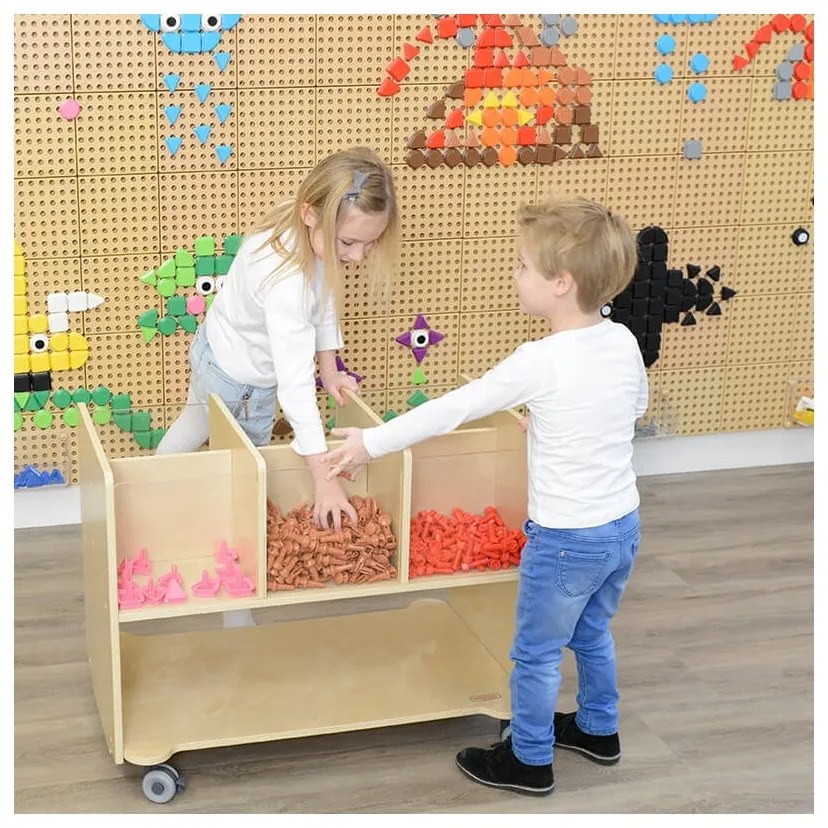 Masterkidz zestaw kołeczki w kształcie figur geometrycznych 64szt do tablic stem