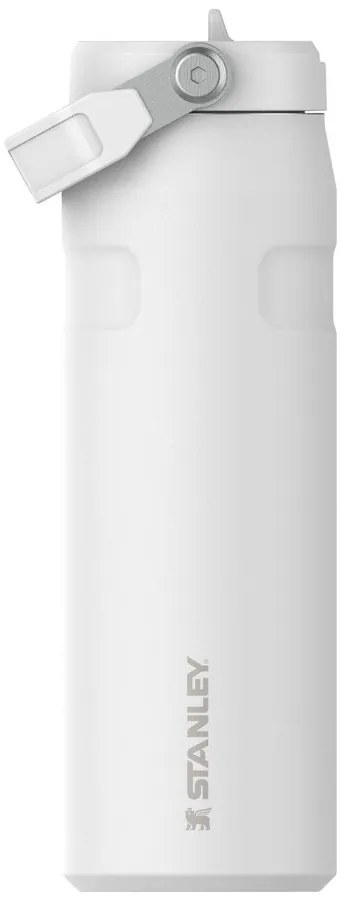 Biały termos ze stali nierdzewnej 700 ml IceFlow™ Bottle Flip Straw 2.0 Frost – Stanley