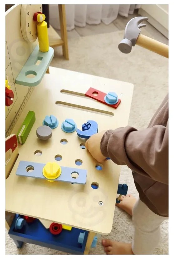 Tooky toy drewniany stół do majsterkowania warsztat