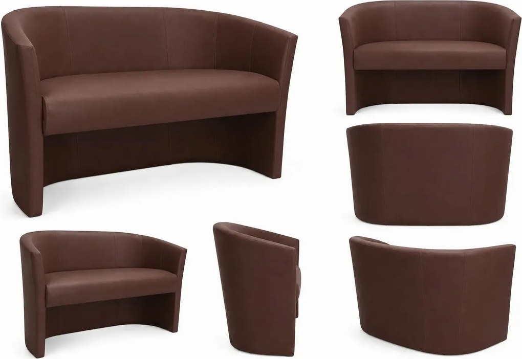 Sofa CLUB tapicerowana tkanina Eko-skóra : Kolor tkaniny - EKO-SKÓRA - 2D, Typ tkaniny - Eko-skóra