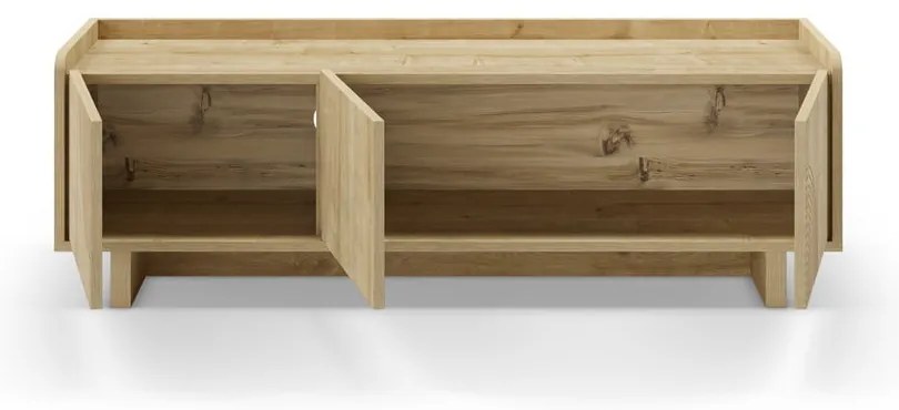 Szafka pod TV w dekorze dębu w naturalnym kolorze 140x45x40 cm Daira – Marckeric