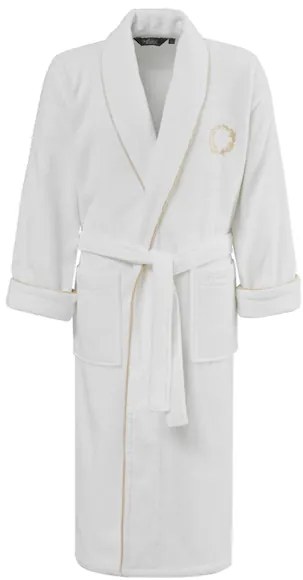 Męski szlafrok SEHZADE XXL Biały / srebrny haft