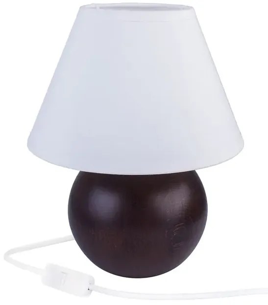 Drewniana lampka do sypialni wenge - S226 B9-D77