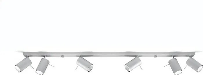 Listwa oświetleniowa 6 punktowa RING 6L szary