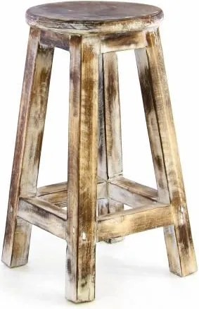 Designerskie krzesło opalane w stylu vintage - 50 cm