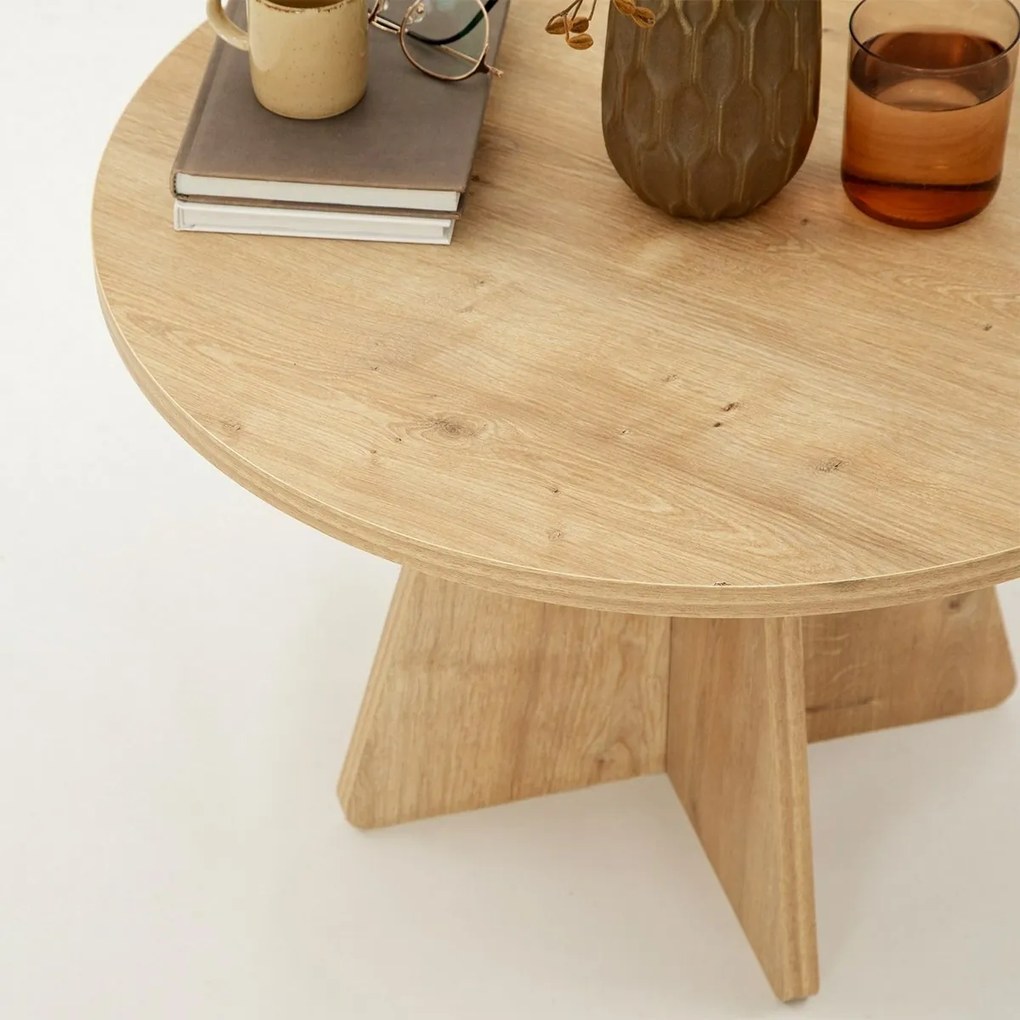 Stolik konferencyjny Mushroom Sapphire Oak