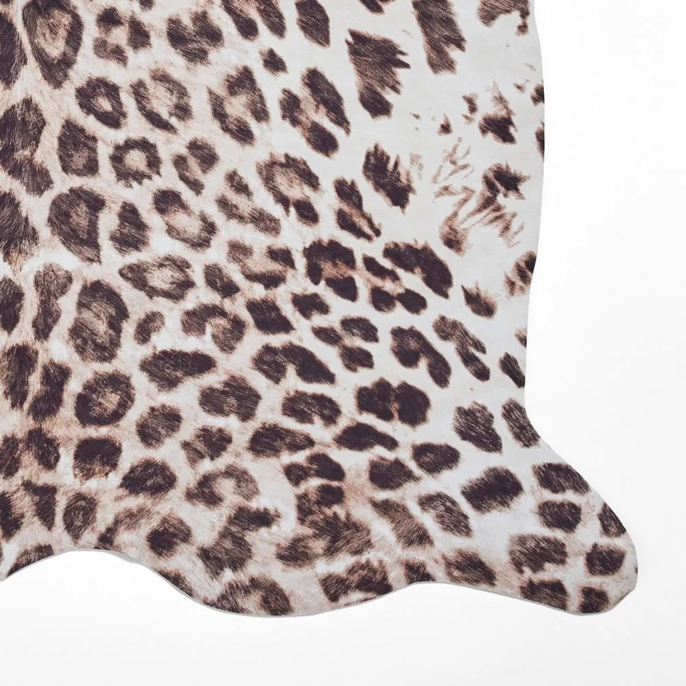 Brązowo-beżowy dywan 155x130 cm Faux Leopard – Think Rugs