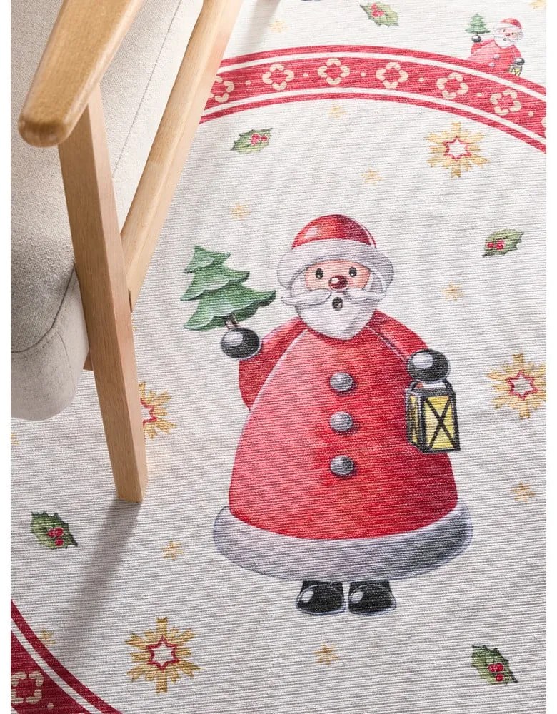 Czerwony okrągły dywan ze świątecznym motywem ø 160 cm Toy's Delight Santa Claus – Villeroy&amp;Boch