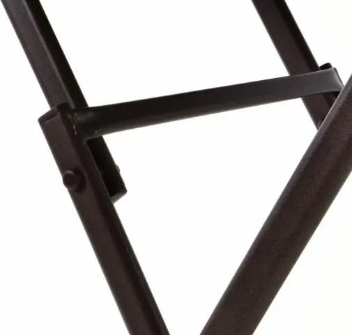 Ogrodowy bistro stolik ze składanym blatem szklanym - brązowy