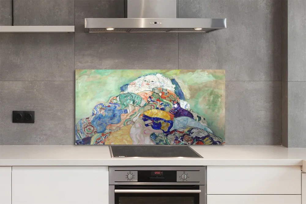 Szklany Panel Kołyska - Gustav Klimt