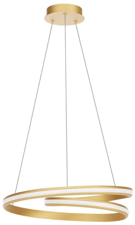 Redo 01-4361 - LED ściemnialna lampa wisząca na lince TORSION LED/40W/230V złota