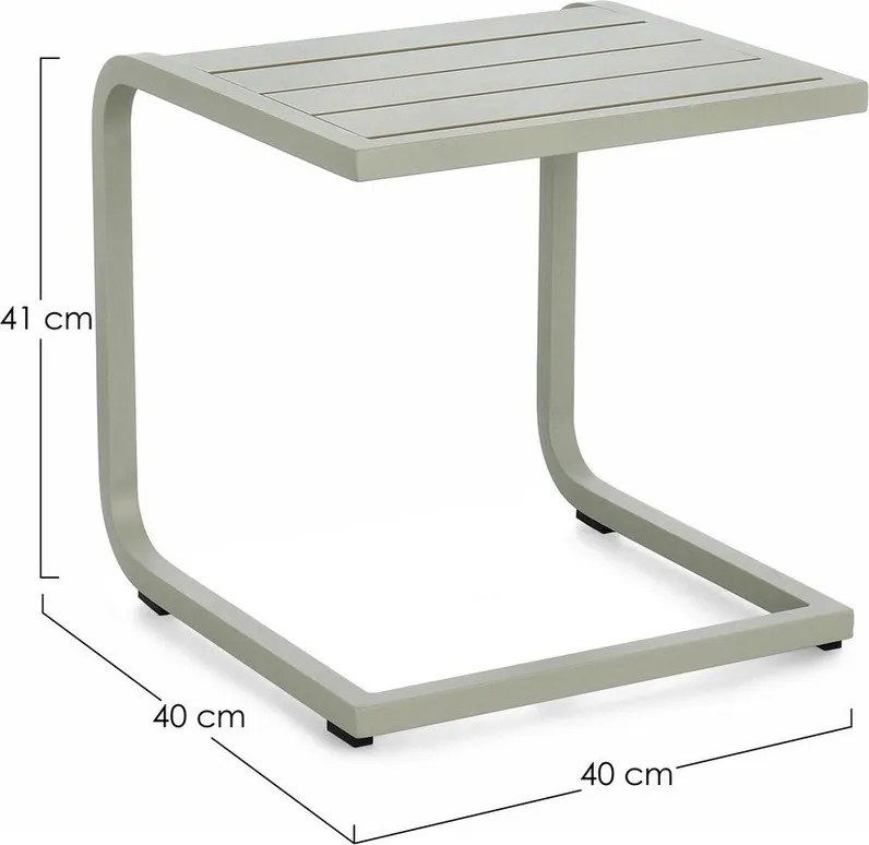 Aluminiowy stolik ogrodowy 40x40 cm Taylor – Bizzotto