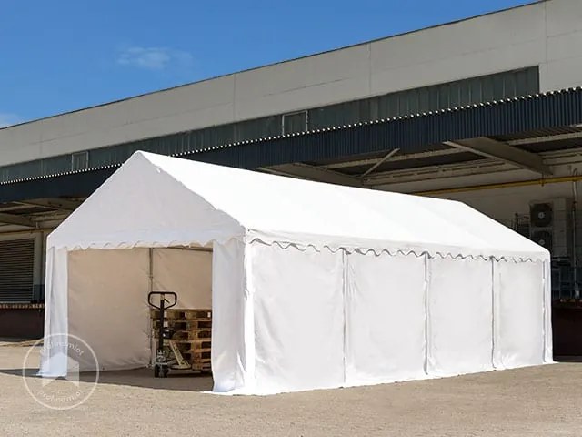 TOOLPORT 4x6m Namiot magazynowy, PVC 700, ciemnozielony - (5092)