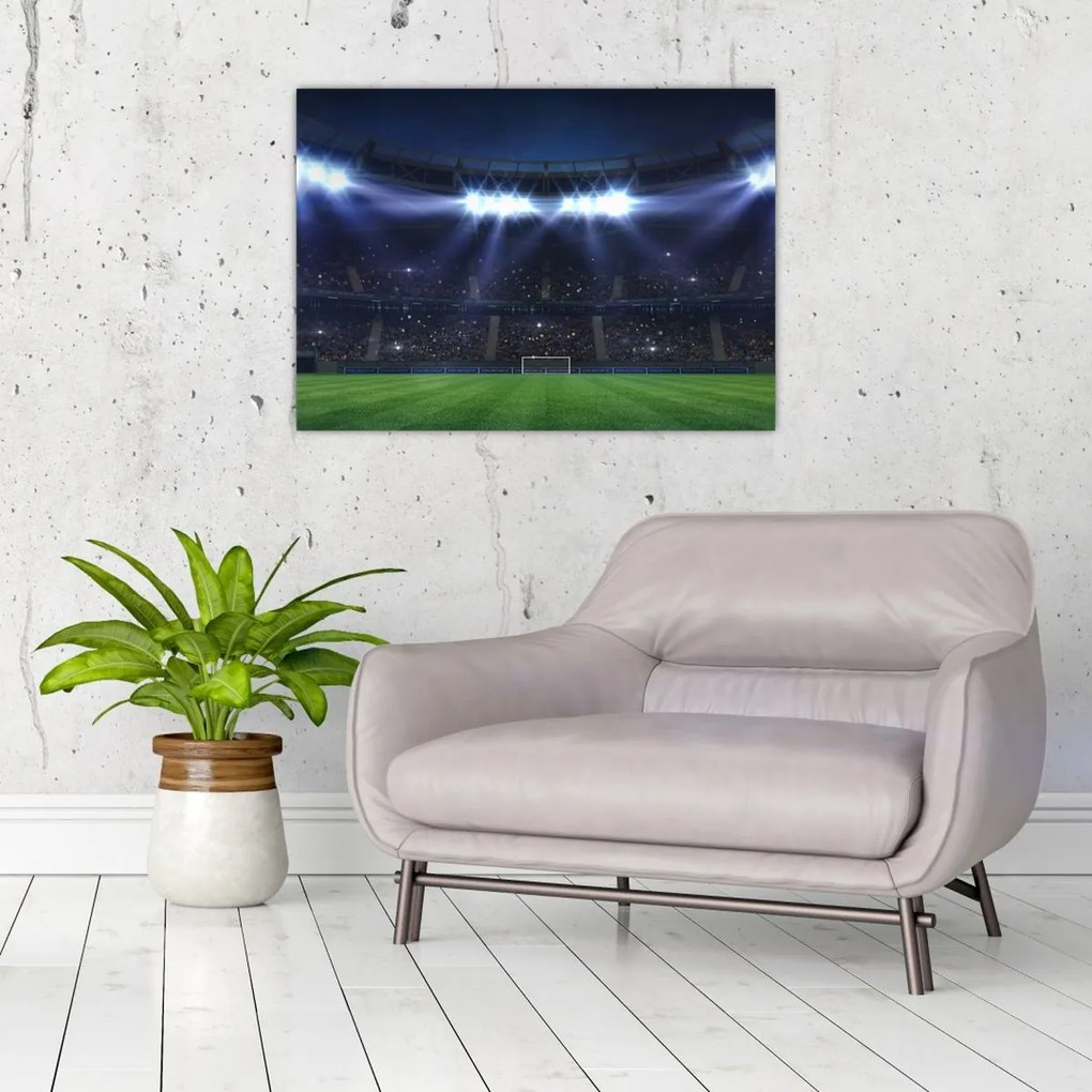 Obraz na szkle - Stadion piłkarski (70x50 cm)