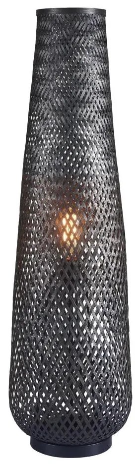 Lampa podłogowa ZANZIBAR 1xE27/20W/230V czarny