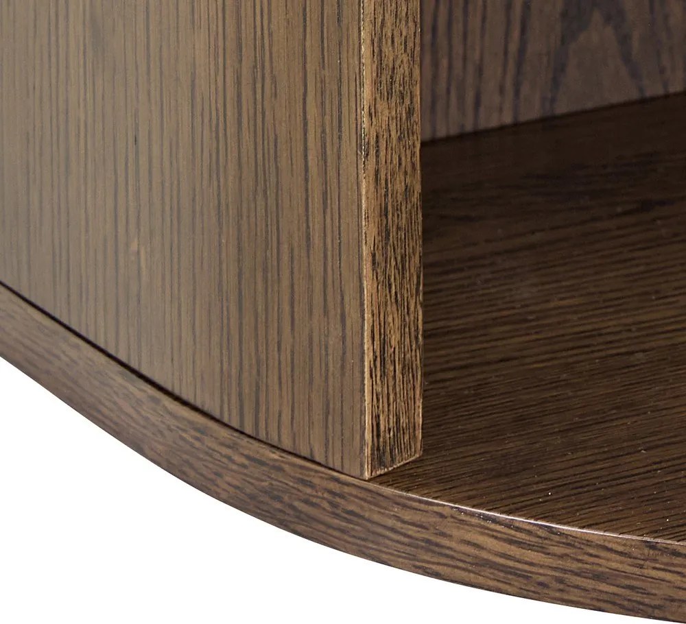 Szafka nocna w dekorze dębu w ciemnym naturalnym kolorze Paron – Actona