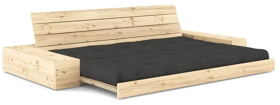 Ciemnoszara rozkładana sofa 244 cm Base – Karup Design