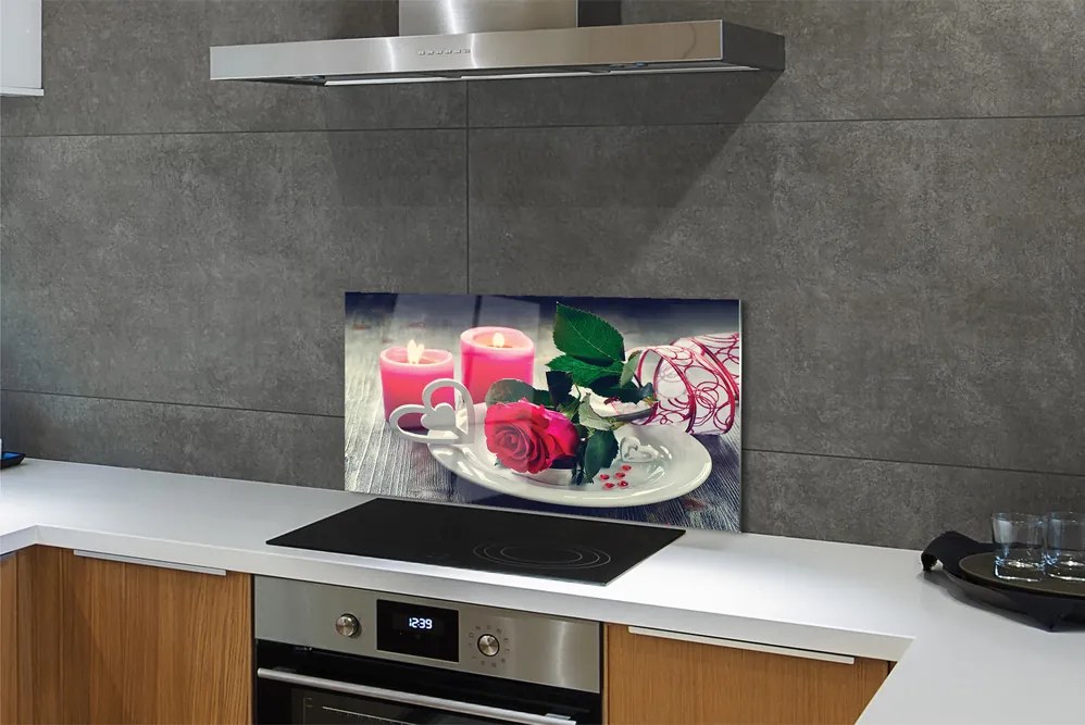 Panel nad Blat Kuchenny Róża, Serce i Świece