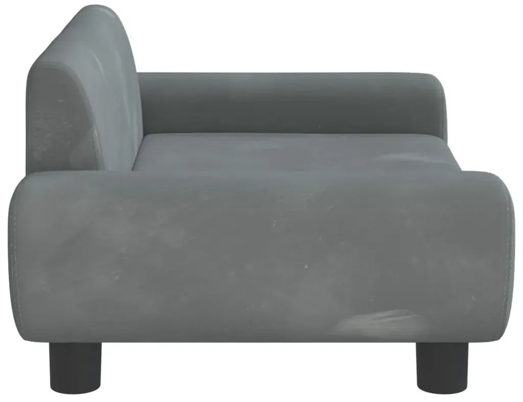 Ciemnoszara nowoczesna kanapa dziecięca L2-Z87