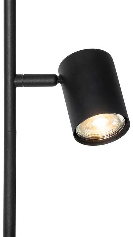Nowoczesna lampa podłogowa czarna 3-światłowa - Jeana Nowoczesny Oswietlenie wewnetrzne