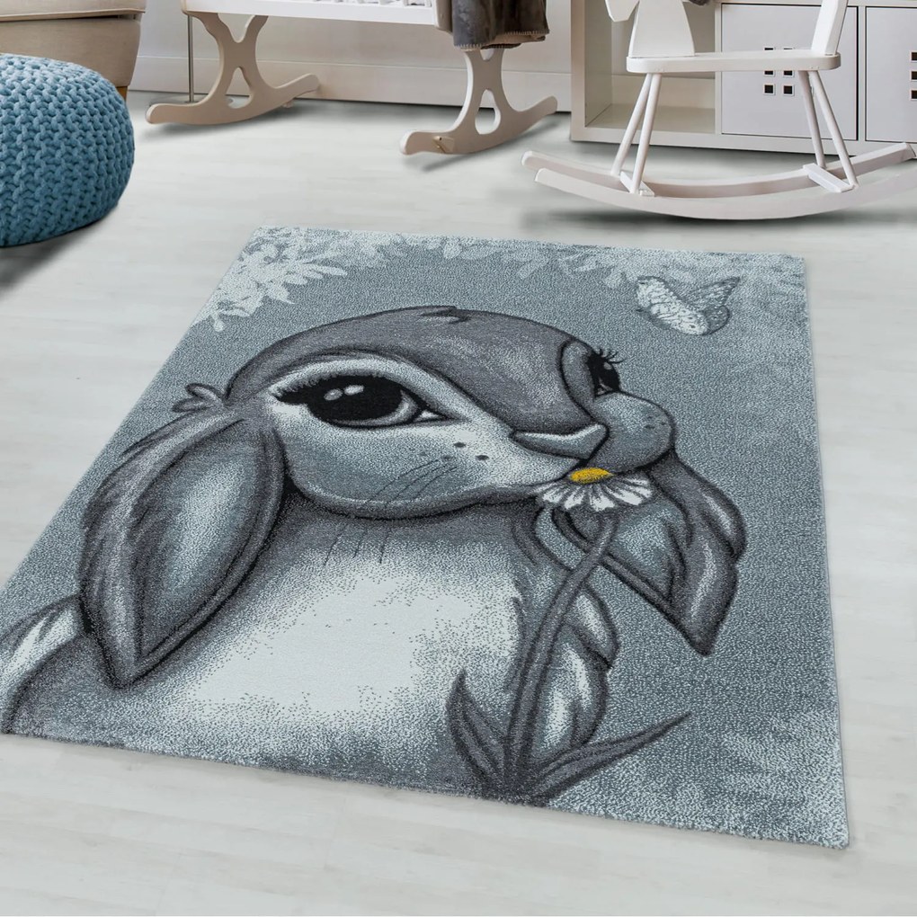 Dywan dziecięcy Funny króliczek niebieski 200 cm x 290 cm