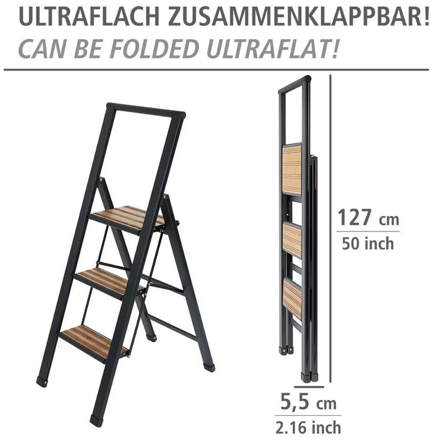 Metalowa drabina 119 cm – Wenko