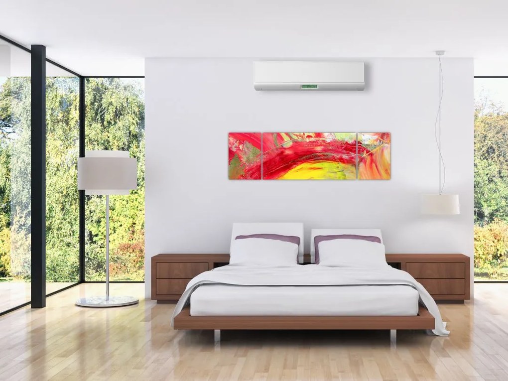 Obraz abstrakcji - malarstwo (170x50 cm)
