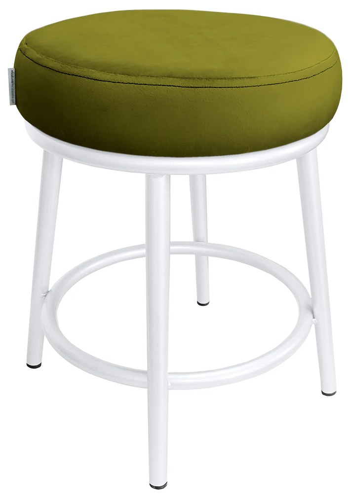 Taboret Ben noga metalowa biała BL75