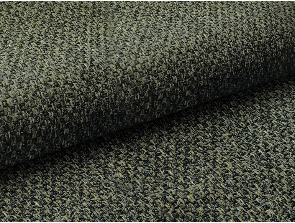 Zielone tapicerowane łóżko dwuosobowe ze schowkiem i stelażem 140x200 cm Mano – Makamii