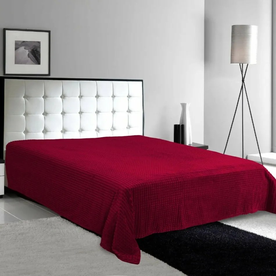 Matex Narzuta na łóżko Diamond winny, 170 x 210 cm
