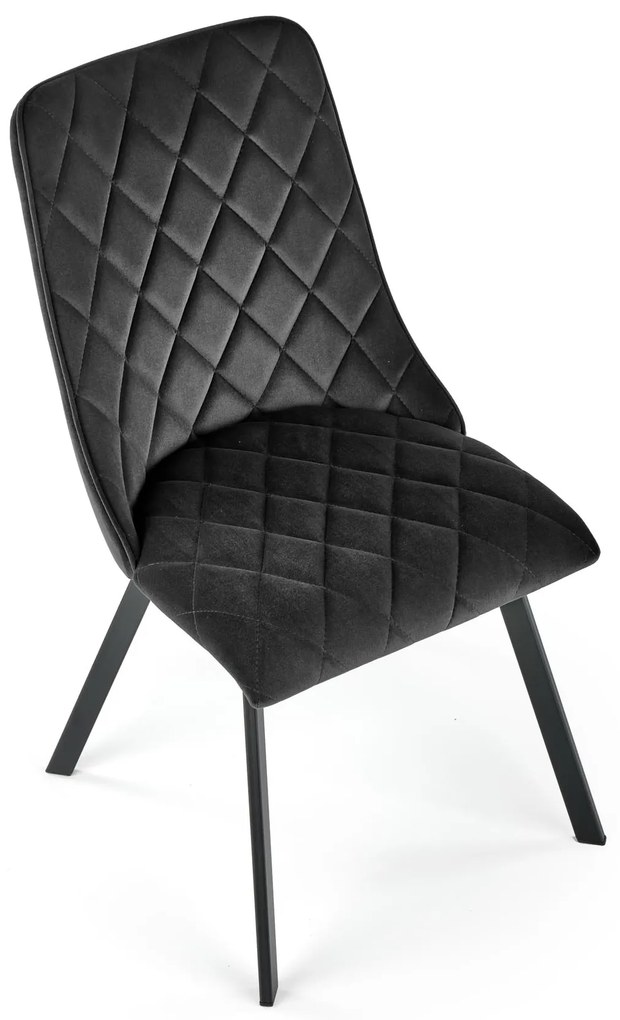 Krzesło czarny, velvet, nowoczesne, K450 loftowe, wygodne, BLUVEL 19