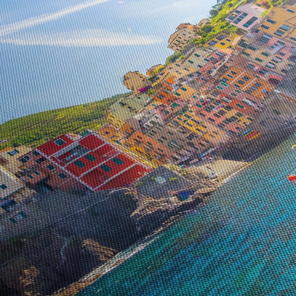 Obraz - Nad Morzem Śródziemnym (z zegarem) (90x30 cm)