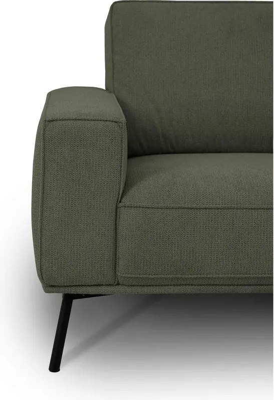 Ciemnozielony narożnik z tkaniny szenilowej (prawostronny/w kształcie litery L) Amsterdam – Scandic