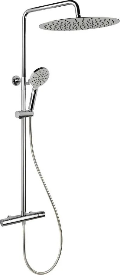 Zestaw prysznicowy z baterią termostatyczną DRAGOR, chrom błyszczący