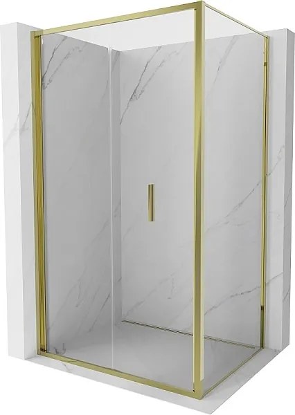 Mexen Exo kabina prysznicowa składana 120 x 95 cm, transparent, złota - 816-120-095-50-00
