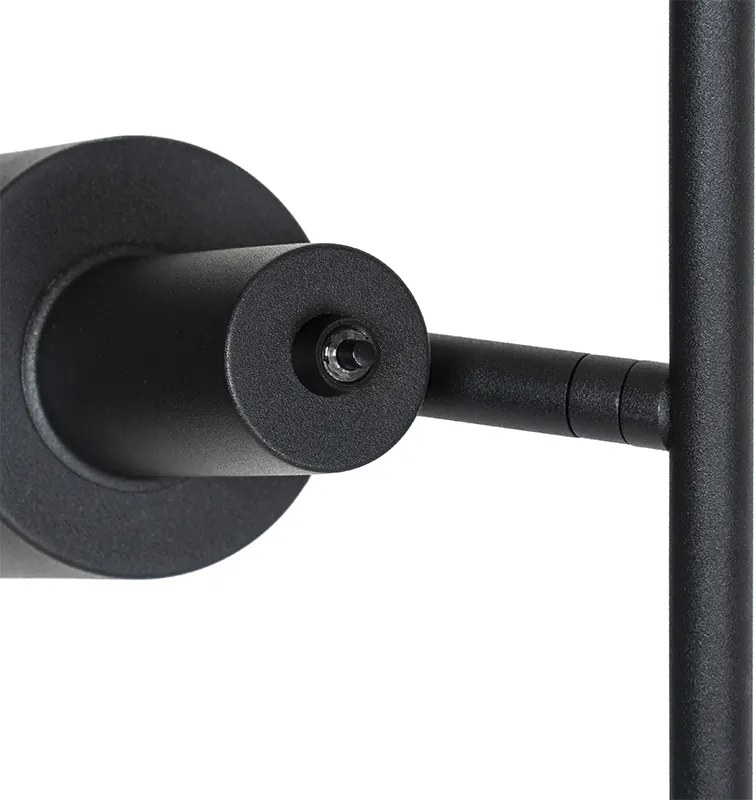 Nowoczesna lampa stojąca czarna 2-światłowa - Stijn