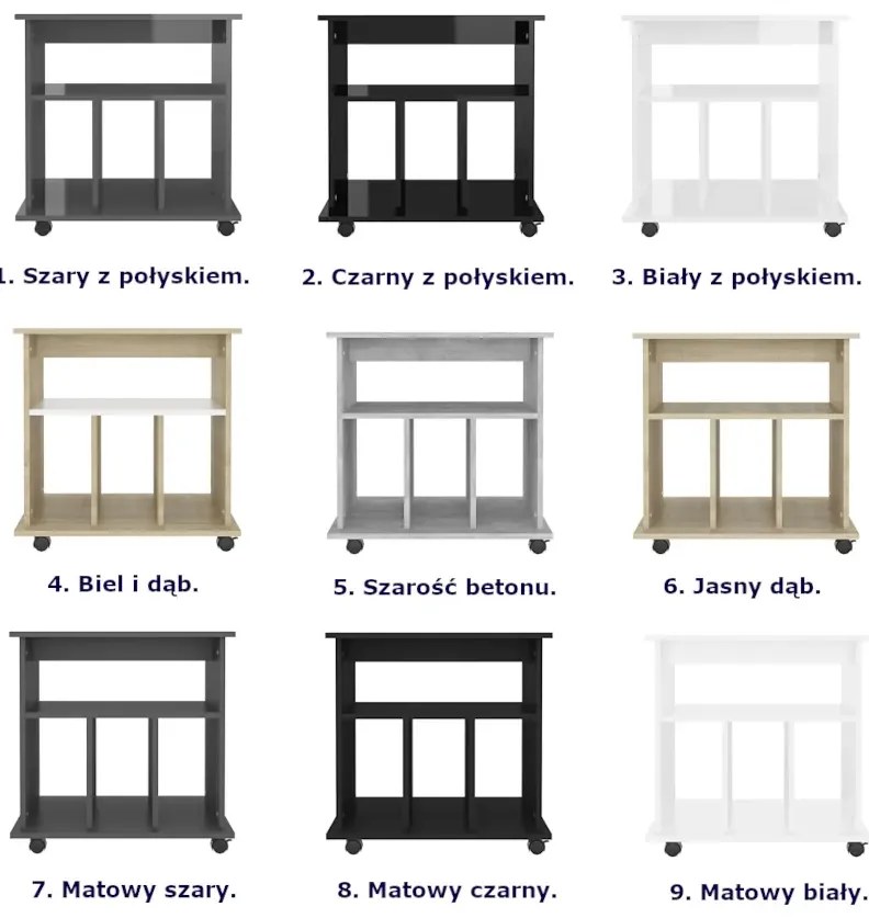 Czarny kontener biurkowy L4-F88