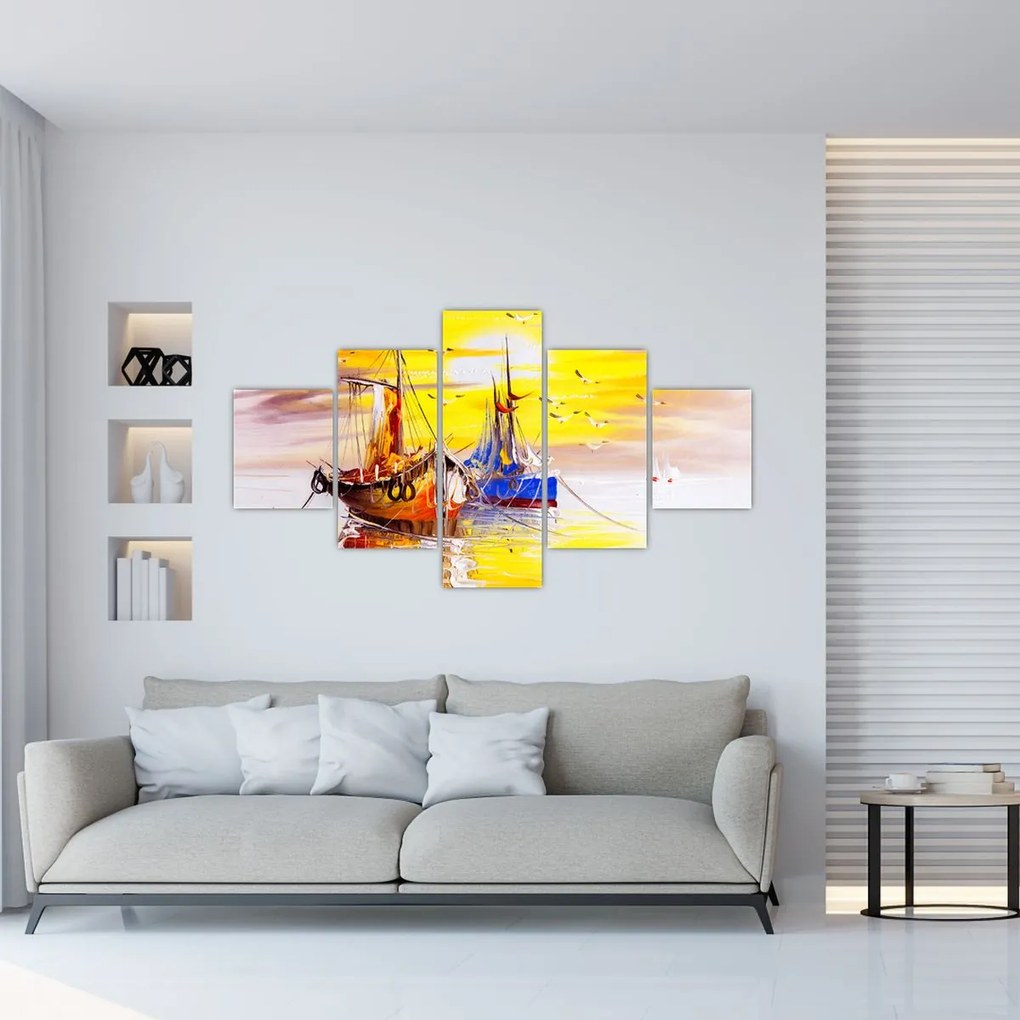 Obraz - Obraz statku (125x70 cm)