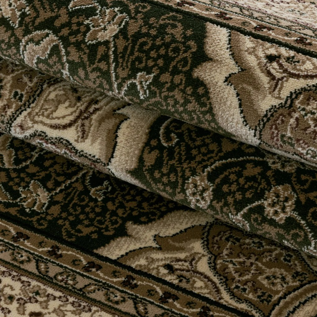 Dywan klasyczny Kashmir rozeta zielony 160 cm x 230 cm