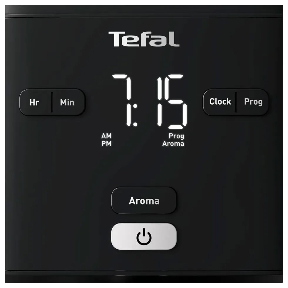 Czarny przelewowy ekspres do kawy Smart'n'light CM600810 – Tefal