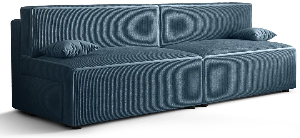 Niebieska rozkładana sofa - Lider 3X